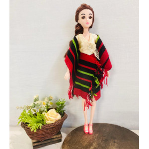 Angami Motif women design attire Doll - Oja Studio